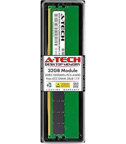 A-Tech 32GB DDR5 5600MHz PC5-44800 ECC RDIMM 2Rx8 (EC8 10x4) Dual